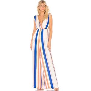 Line & Dot Rory Jumpsuit in flamingo